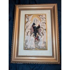 The Virgin With Angels William-Adolphe Bouguereau Framed 3-D picture Bas-relief